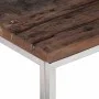Mesa de centro acero inoxidable madera maciza traviesa plateado de vidaXL, Mesas de centro - Ref: Foro24-350021, Precio: 98,5...