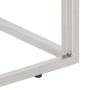 Mesa de centro acero inoxidable madera maciza traviesa plateado de vidaXL, Mesas de centro - Ref: Foro24-350021, Precio: 99,4...