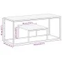 Mesa de centro acero inoxidable madera maciza traviesa plateado de vidaXL, Mesas de centro - Ref: Foro24-350021, Precio: 98,5...