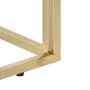Mesa consola acero inoxidable madera maciza traviesa dorado by vidaXL, Side tables - Ref: Foro24-349990, Price: 102,16 €, Dis...