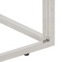 Mesa consola acero inoxidable y madera maciza acacia plateada de vidaXL, Mesas auxiliares - Ref: Foro24-349999, Precio: 86,45...