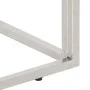 Mesa consola acero inoxidable y madera maciza acacia plateada de vidaXL, Mesas auxiliares - Ref: Foro24-349999, Precio: 85,69...