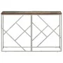 Mesa consola acero inoxidable madera maciza reciclada plateada de vidaXL, Mesas auxiliares - Ref: Foro24-350000, Precio: 85,5...