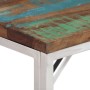 Mesa consola acero inoxidable madera maciza reciclada plateada de vidaXL, Mesas auxiliares - Ref: Foro24-350000, Precio: 86,2...