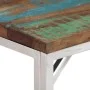 Mesa consola acero inoxidable madera maciza reciclada plateada de vidaXL, Mesas auxiliares - Ref: Foro24-350000, Precio: 85,5...