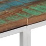 Mesa consola acero inoxidable madera maciza reciclada plateada de vidaXL, Mesas auxiliares - Ref: Foro24-350000, Precio: 86,2...