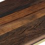Mesa consola acero inoxidable madera maciza traviesa dorado de vidaXL, Mesas auxiliares - Ref: Foro24-350014, Precio: 111,56 ...