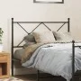 Black metal headboard 107 cm by vidaXL, Headboards and footboards - Ref: Foro24-376532, Price: 39,20 €, Discount: %