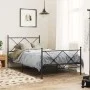 Black metal headboard 107 cm by vidaXL, Headboards and footboards - Ref: Foro24-376532, Price: 39,20 €, Discount: %