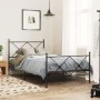 Cabecero de metal negro 107 cm de vidaXL, Cabeceros y pies de cama - Ref: Foro24-376532, Precio: 39,76 €, Descuento: %