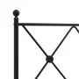 Black metal headboard 107 cm by vidaXL, Headboards and footboards - Ref: Foro24-376532, Price: 39,20 €, Discount: %