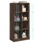 Aparador alto con puertas madera roble marrón 68x37x142 cm de vidaXL, Aparadores - Ref: Foro24-3295863, Precio: 125,03 €, Des...