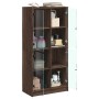 Aparador alto con puertas madera roble marrón 68x37x142 cm de vidaXL, Aparadores - Ref: Foro24-3295863, Precio: 126,20 €, Des...