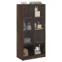 Aparador alto con puertas madera roble marrón 68x37x142 cm de vidaXL, Aparadores - Ref: Foro24-3295863, Precio: 125,03 €, Des...