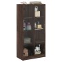 Aparador alto con puertas madera roble marrón 68x37x142 cm de vidaXL, Aparadores - Ref: Foro24-3295863, Precio: 126,20 €, Des...