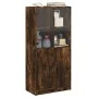 Aparador alto con puertas madera roble ahumado 68x37x142 cm de vidaXL, Aparadores - Ref: Foro24-3295868, Precio: 133,38 €, De...