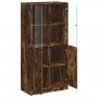 Aparador alto con puertas madera roble ahumado 68x37x142 cm de vidaXL, Aparadores - Ref: Foro24-3295868, Precio: 133,38 €, De...