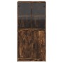 Aparador alto con puertas madera roble ahumado 68x37x142 cm de vidaXL, Aparadores - Ref: Foro24-3295868, Precio: 135,46 €, De...
