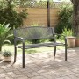 Banco de jardín de acero negro 119 cm de vidaXL, Bancos de jardín - Ref: Foro24-4002827, Precio: 140,40 €, Descuento: %
