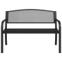 Banco de jardín de acero negro 119 cm de vidaXL, Bancos de jardín - Ref: Foro24-4002827, Precio: 140,40 €, Descuento: %