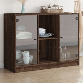 Aparador madera de ingeniería marrón roble 102x37x75,5 cm de vidaXL, Aparadores - Ref: Foro24-3295877, Precio: 104,17 €, Desc...
