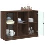 Aparador madera de ingeniería marrón roble 102x37x75,5 cm de vidaXL, Aparadores - Ref: Foro24-3295877, Precio: 104,17 €, Desc...