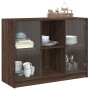 Aparador madera de ingeniería marrón roble 102x37x75,5 cm de vidaXL, Aparadores - Ref: Foro24-3295877, Precio: 104,17 €, Desc...