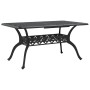 Mesa de jardín aluminio fundido negro 150x90x72 cm de vidaXL, Mesas de jardín - Ref: Foro24-4002804, Precio: 500,69 €, Descue...