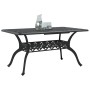 Mesa de jardín aluminio fundido negro 150x90x72 cm de vidaXL, Mesas de jardín - Ref: Foro24-4002804, Precio: 500,69 €, Descue...