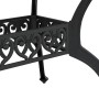 Mesa de jardín aluminio fundido negro 150x90x72 cm de vidaXL, Mesas de jardín - Ref: Foro24-4002804, Precio: 500,69 €, Descue...