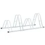 Soporte para 4 bicicletas suelo independiente acero galvanizado de vidaXL, Bases y soportes para almacenar bicicletas - Ref: ...