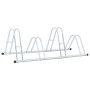 Soporte para 4 bicicletas suelo independiente acero galvanizado de vidaXL, Bases y soportes para almacenar bicicletas - Ref: ...