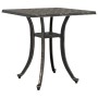 Mesa de jardín aluminio fundido bronce 53x53x53 cm de vidaXL, Mesas de jardín - Ref: Foro24-4002819, Precio: 77,74 €, Descuen...