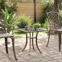 Mesa de jardín aluminio fundido bronce 53x53x53 cm de vidaXL, Mesas de jardín - Ref: Foro24-4002819, Precio: 77,74 €, Descuen...