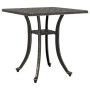 Mesa de jardín aluminio fundido bronce 53x53x53 cm de vidaXL, Mesas de jardín - Ref: Foro24-4002819, Precio: 77,74 €, Descuen...