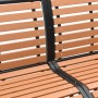 Banco de jardín madera acero con recubrimiento en polvo marrón de vidaXL, Bancos de jardín - Ref: Foro24-366539, Precio: 301,...