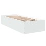 Estructura de cama madera de ingeniería blanca 75x190 cm de vidaXL, Camas y somieres - Ref: Foro24-841986, Precio: 69,12 €, D...