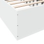 Estructura de cama madera de ingeniería blanca 75x190 cm de vidaXL, Camas y somieres - Ref: Foro24-841986, Precio: 69,12 €, D...