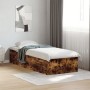 Estructura de cama madera de ingeniería roble humo 75x190 cm de vidaXL, Camas y somieres - Ref: Foro24-841990, Precio: 76,86 ...