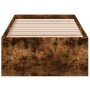 Estructura de cama madera de ingeniería roble humo 75x190 cm de vidaXL, Camas y somieres - Ref: Foro24-841990, Precio: 76,86 ...