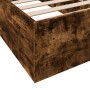 Estructura de cama madera de ingeniería roble humo 75x190 cm de vidaXL, Camas y somieres - Ref: Foro24-841990, Precio: 76,86 ...