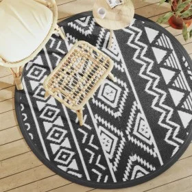 Alfombra de exterior ARAKIL negra Ø160 cm PP de vidaXL, Protectores para exterior - Ref: Foro24-368535, Precio: 29,95 €, Desc...
