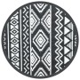 Alfombra de exterior ARAKIL negra Ø160 cm PP de vidaXL, Protectores para exterior - Ref: Foro24-368535, Precio: 30,53 €, Desc...