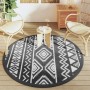 Alfombra de exterior ARAKIL negra Ø160 cm PP de vidaXL, Protectores para exterior - Ref: Foro24-368535, Precio: 30,53 €, Desc...