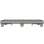 Estructura cama madera ingeniería metal gris Sonoma 120x190 cm de vidaXL, Camas y somieres - Ref: Foro24-845890, Precio: 80,8...