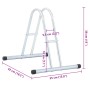 Soporte para 1 bicicleta suelo independiente acero galvanizado de vidaXL, Bases y soportes para almacenar bicicletas - Ref: F...