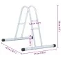 Soporte para 1 bicicleta suelo independiente acero galvanizado de vidaXL, Bases y soportes para almacenar bicicletas - Ref: F...