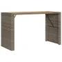 Hoher Gartentisch mit Oberfläche aus grauem PE-Rattan-Holz, 185x80x110 cm. von vidaXL, Gartentische - Ref: Foro24-368701, Pre...
