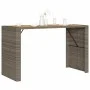 Hoher Gartentisch mit Oberfläche aus grauem PE-Rattan-Holz, 185x80x110 cm. von vidaXL, Gartentische - Ref: Foro24-368701, Pre...