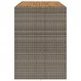 Hoher Gartentisch mit Oberfläche aus grauem PE-Rattan-Holz, 185x80x110 cm. von vidaXL, Gartentische - Ref: Foro24-368701, Pre...